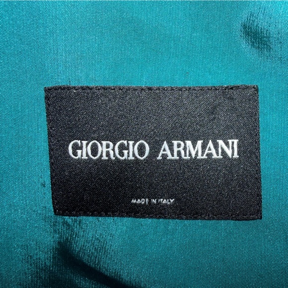 Women’s size small Giorgio Armani teal overcoat, jacket, size 40, size 4 US - Picture 8 of 12